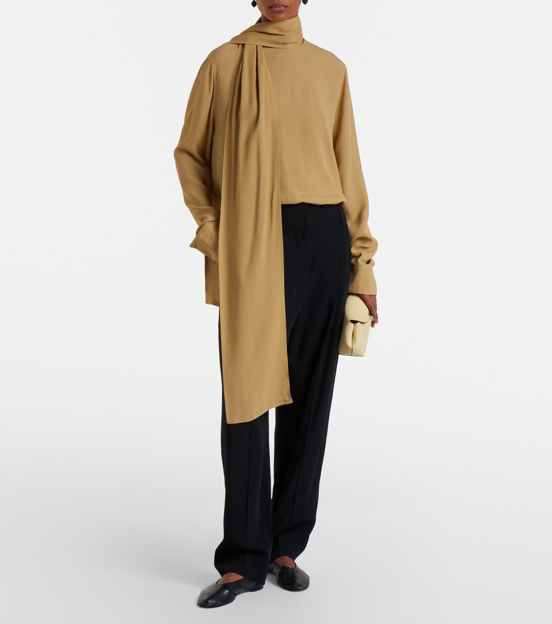 Pleated cotton wide-leg pants | Toteme