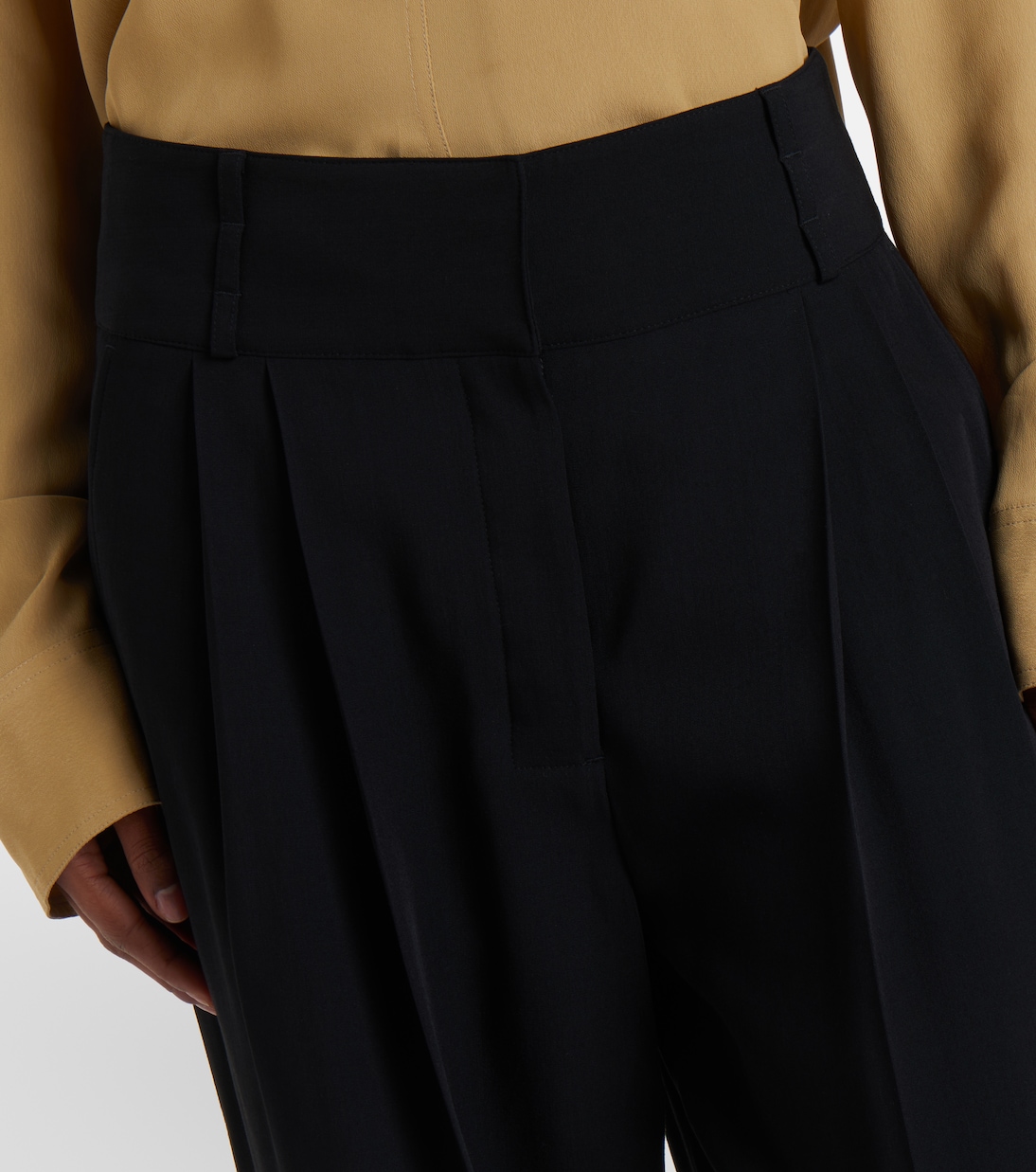 Pleated cotton wide-leg pants | Toteme