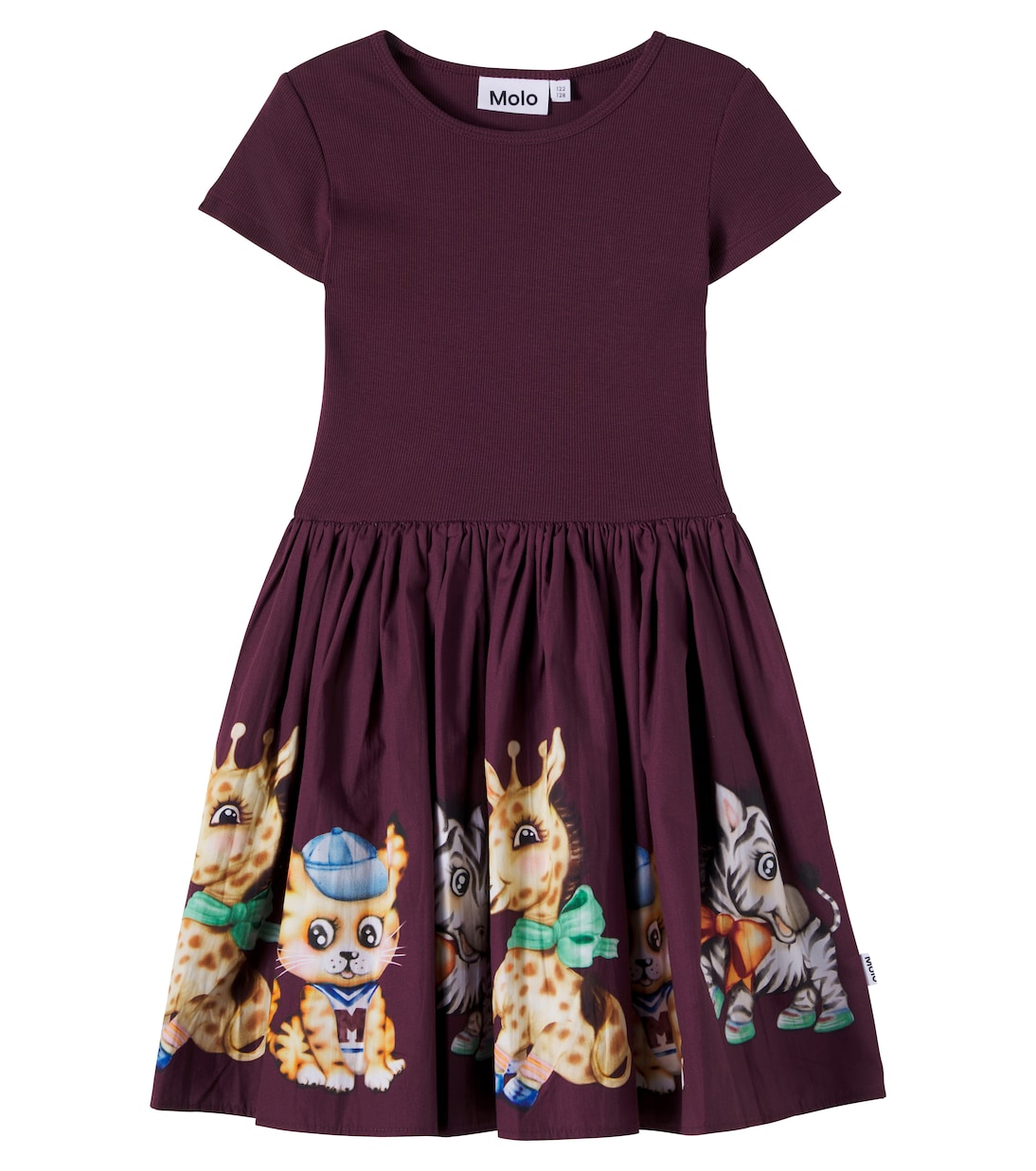 Cissa cotton jersey and poplin dress | Molo