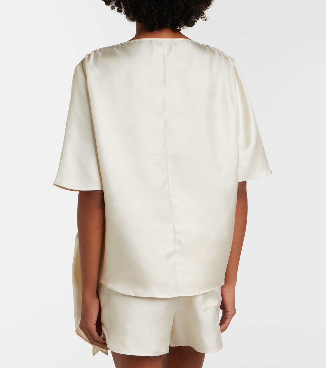 Mano silk satin top | Loulou de Saison