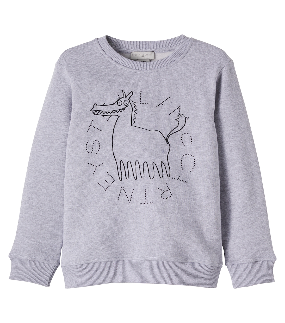 Logo cotton jersey sweatshirt | Stella McCartney Kids