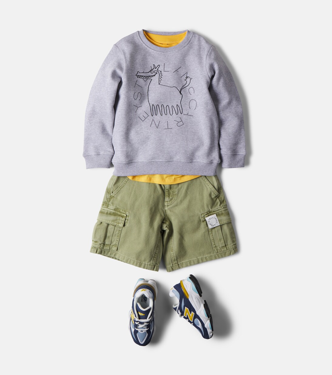 Logo cotton jersey sweatshirt | Stella McCartney Kids