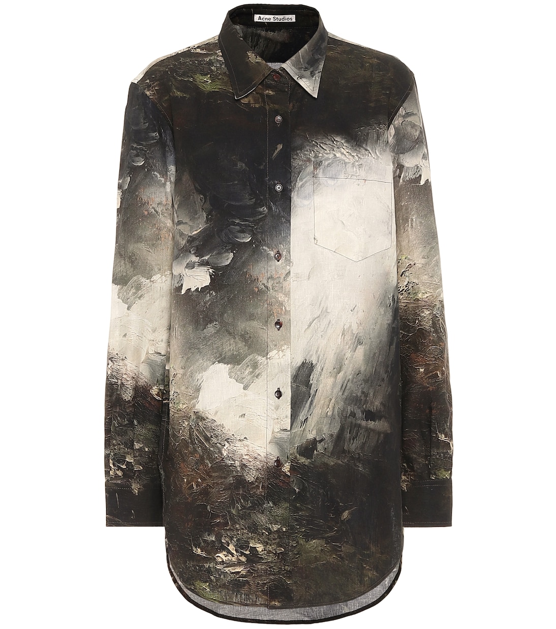 Bedrucktes Hemd aus Leinen | Acne Studios