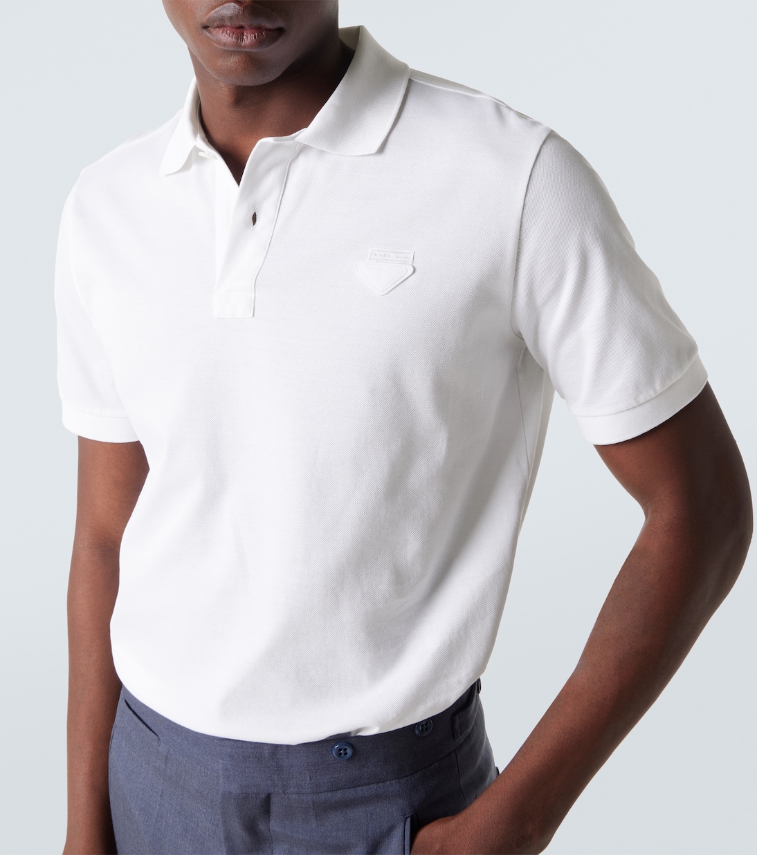 Polohemd aus Baumwoll-Piqué | Prada