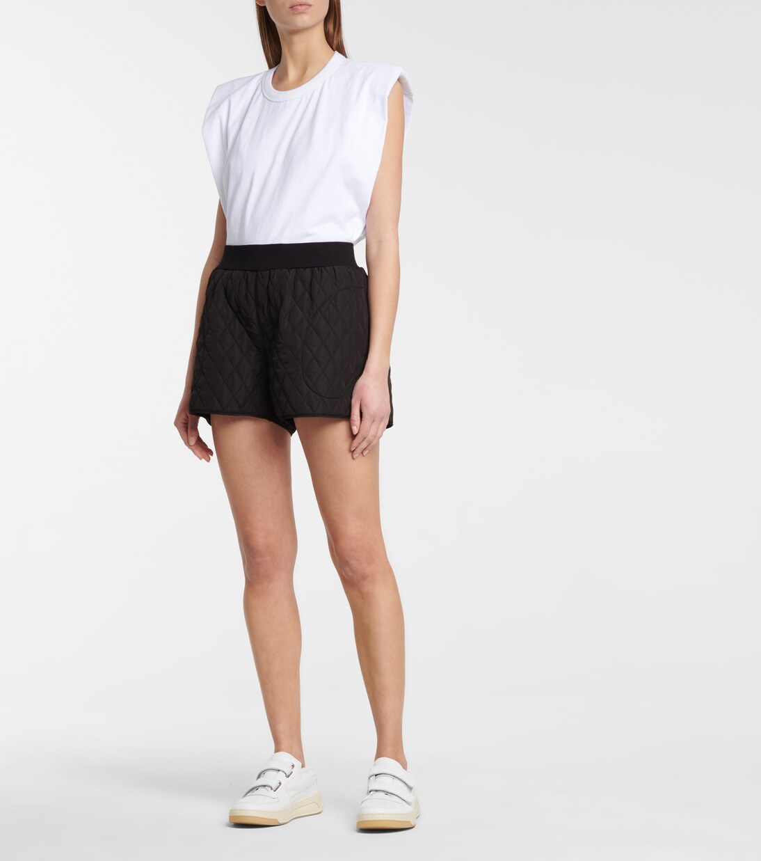 Gesteppte High-Rise Shorts | Norma Kamali
