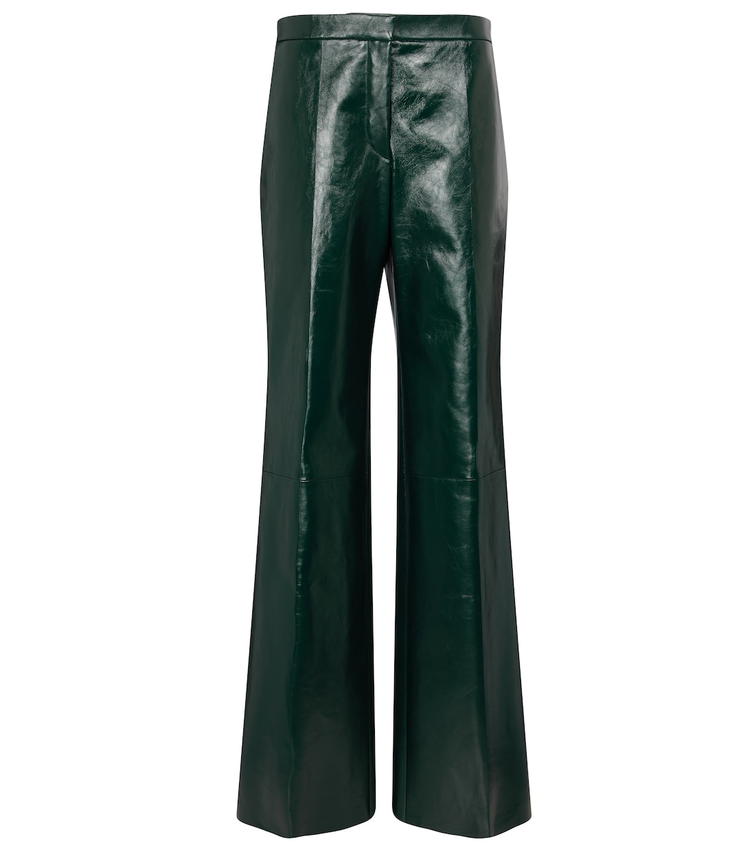 Weite High-Rise-Hose aus Leder | Jil Sander