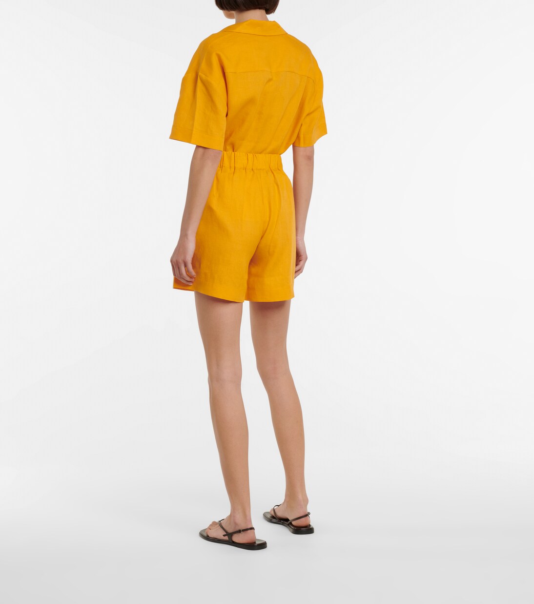 Zurich linen shorts | Asceno