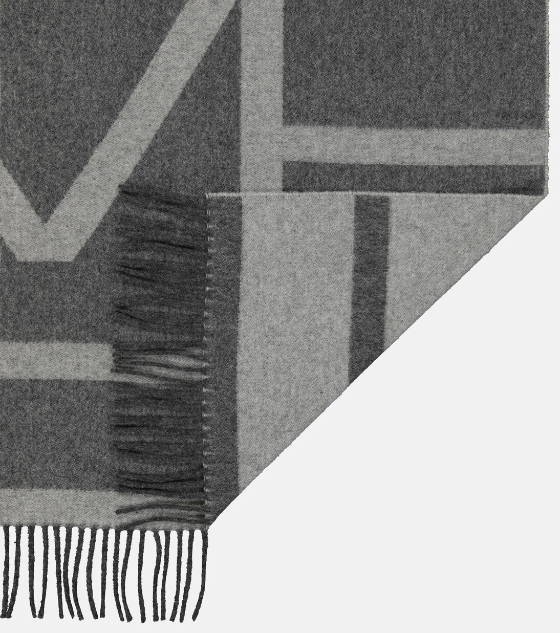 Sciarpa in lana vergine a righe | Toteme