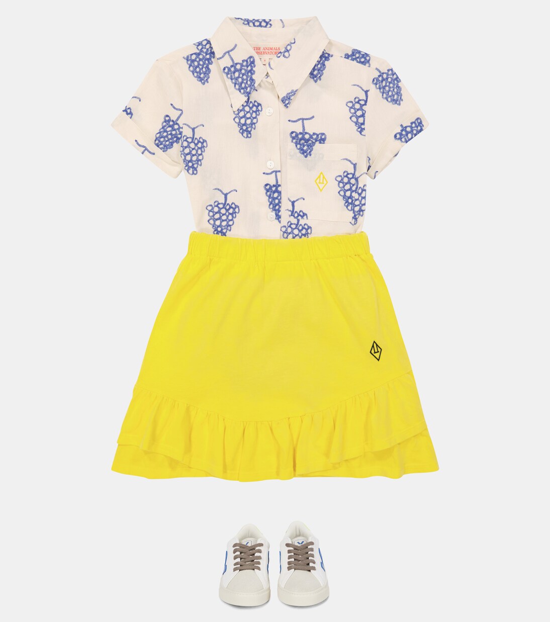 Striped short-sleeved cotton shirt | The Animals Observatory