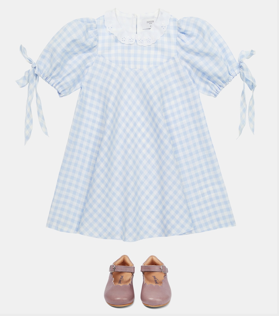 Robe Picnic en lin à carreaux | Paade Mode