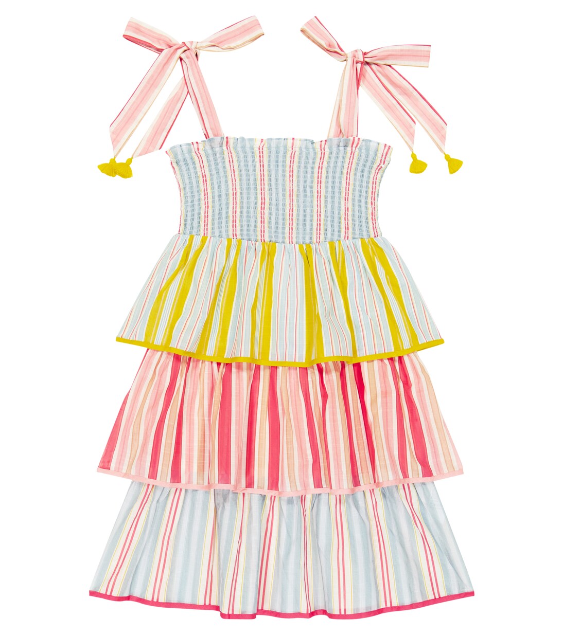 Robe Pattie rayée en coton | Zimmermann Kids