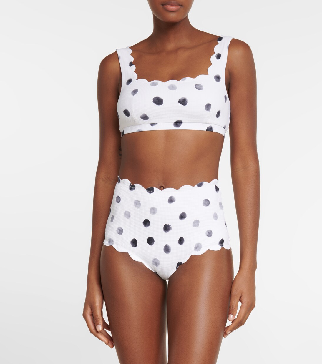 Culotte de bikini Santa Monica à taille haute | Marysia