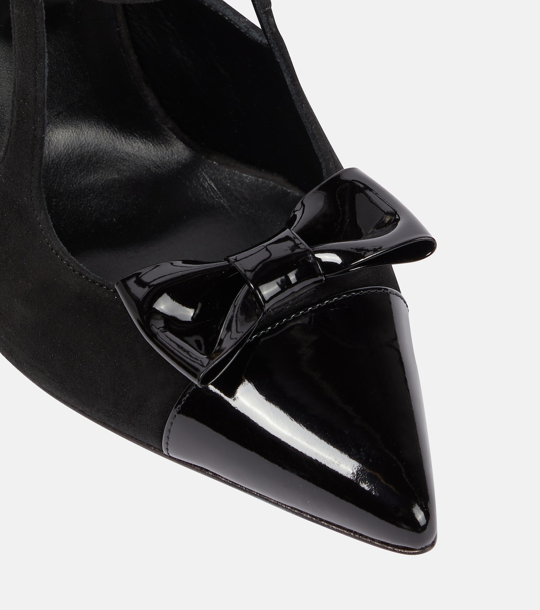 Pumps aus Veloursleder und Lackleder | Alessandra Rich