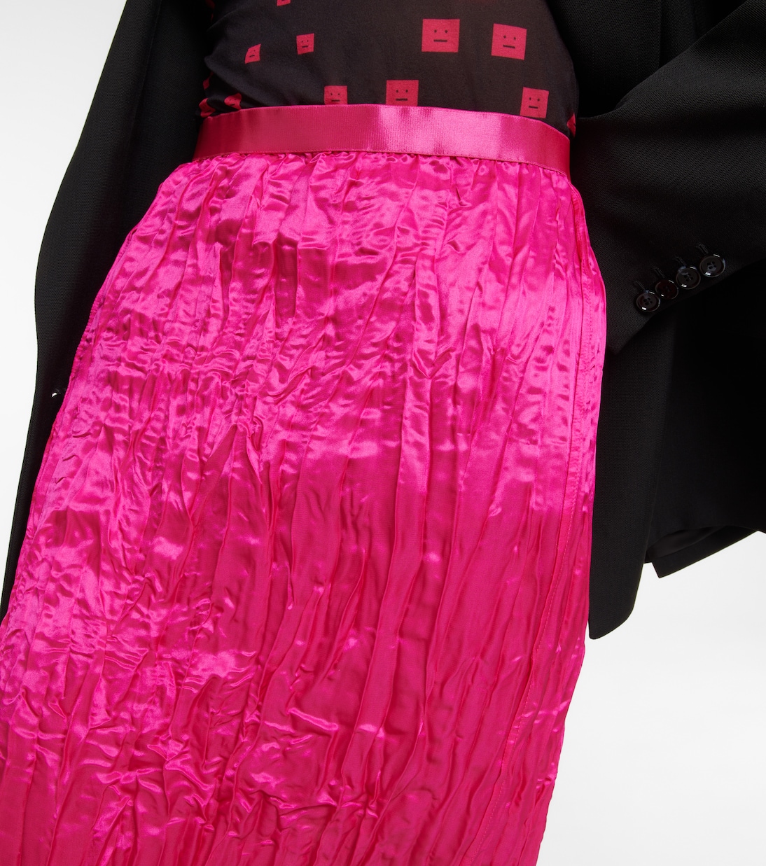 Midirock aus Satin | Acne Studios