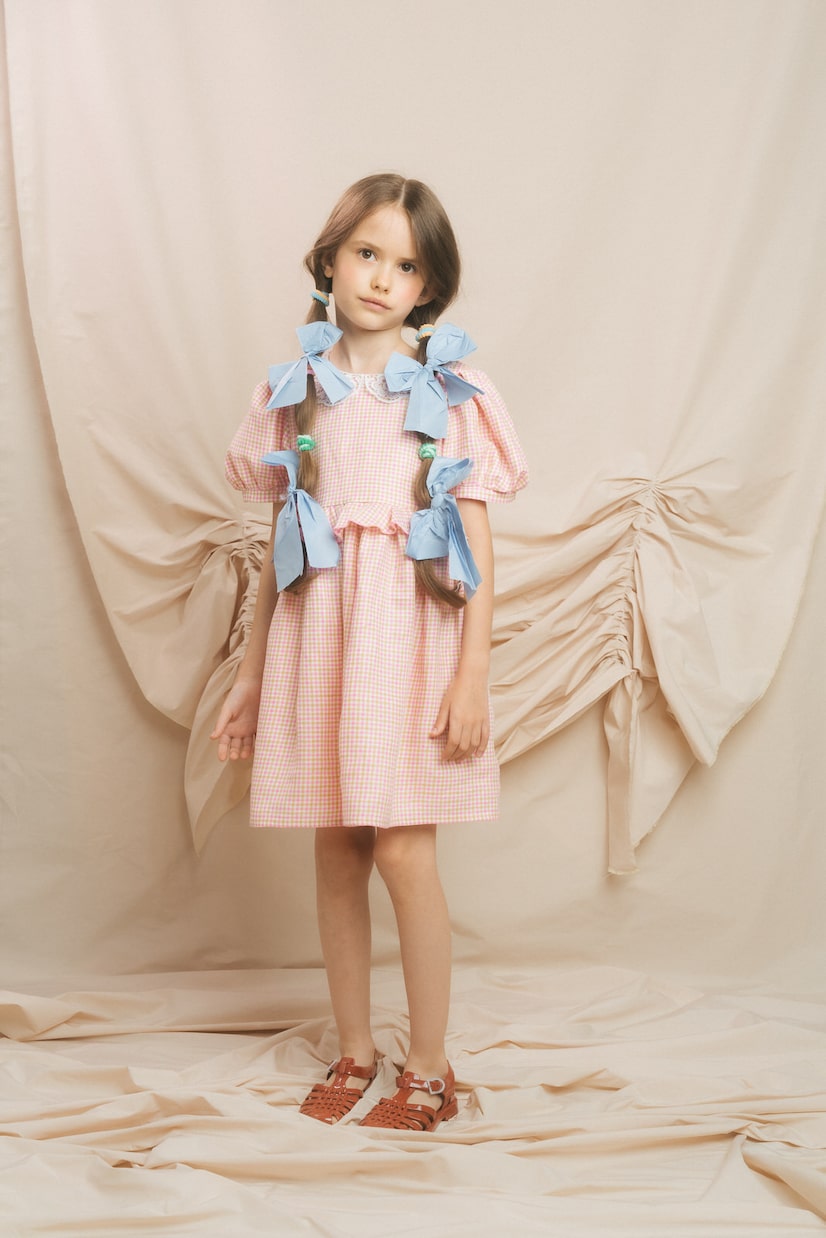 Checked linen dress | Paade Mode