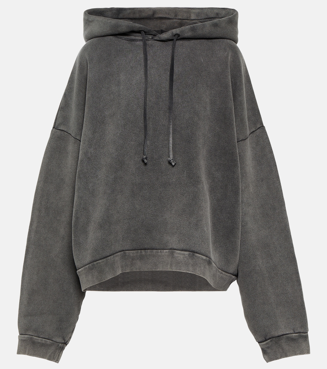 Sudadera con capucha de algodón cropped | Acne Studios