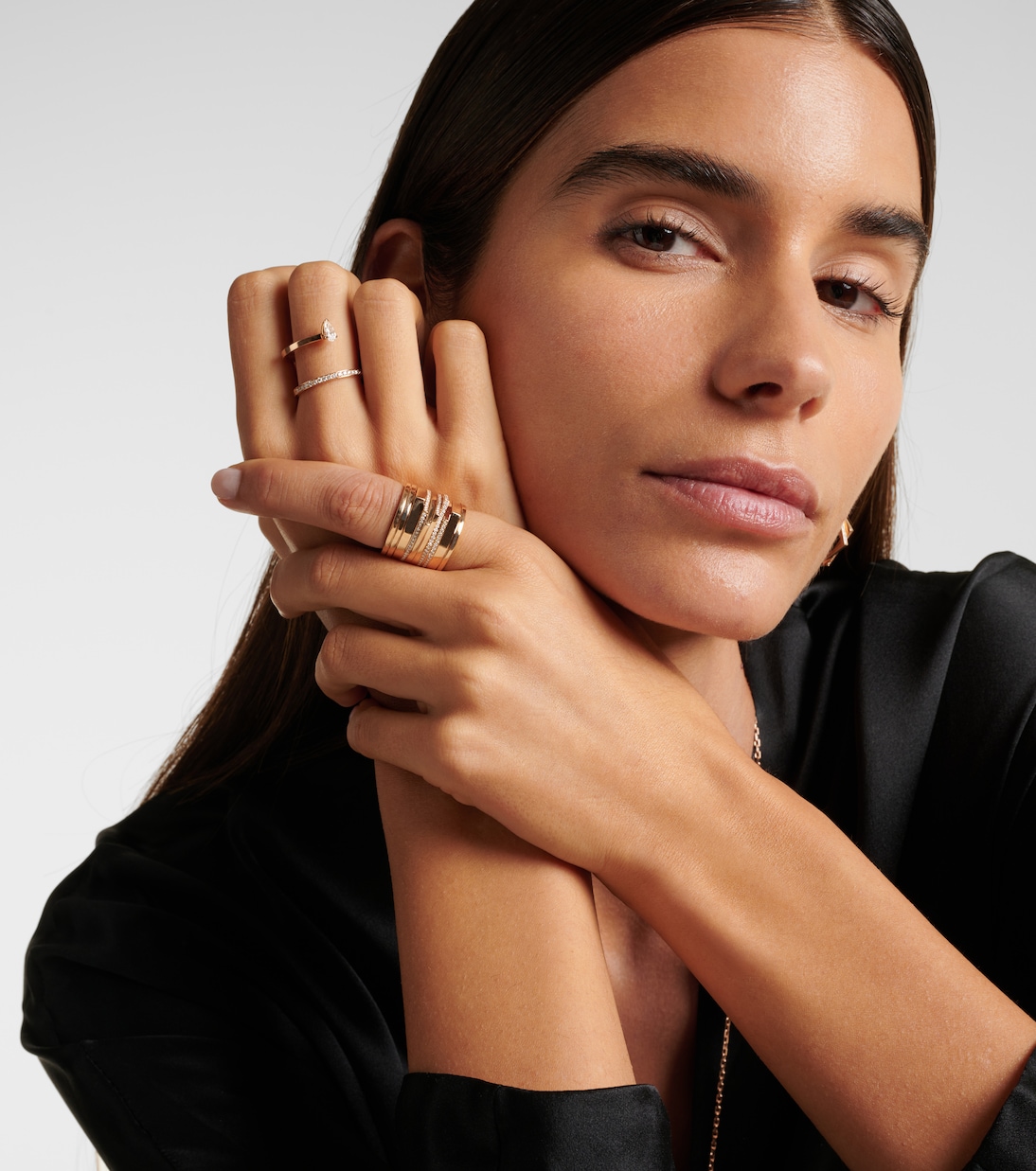 Antifer 18kt rose gold ring with diamonds | Repossi