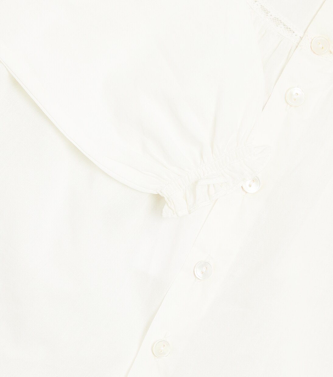 Baby Jelexi lace-trimmed cotton blouse | Bonpoint