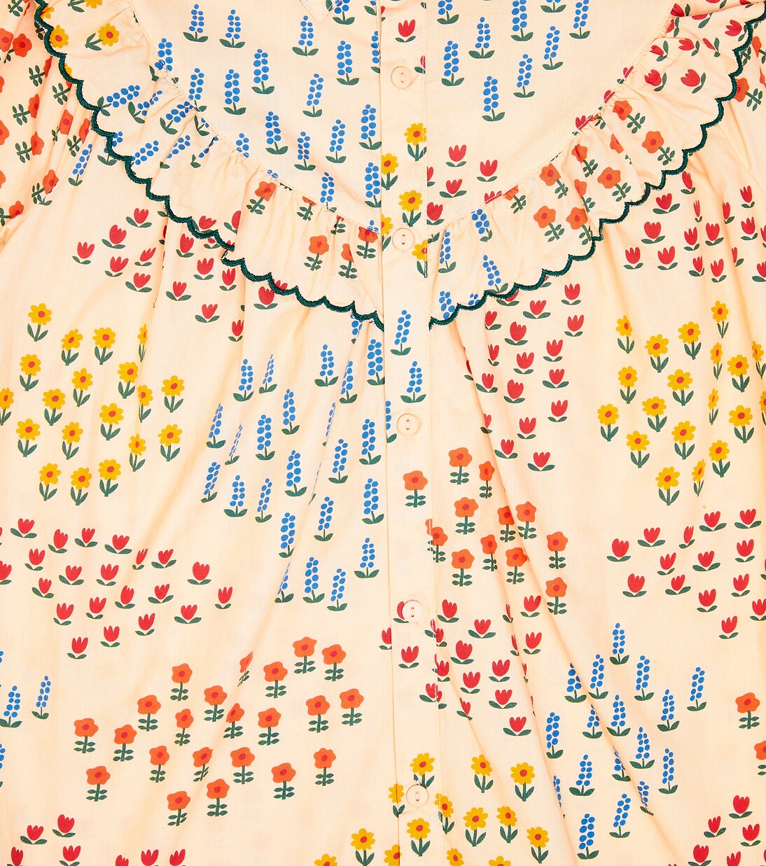 Garden cotton poplin dress | Tinycottons