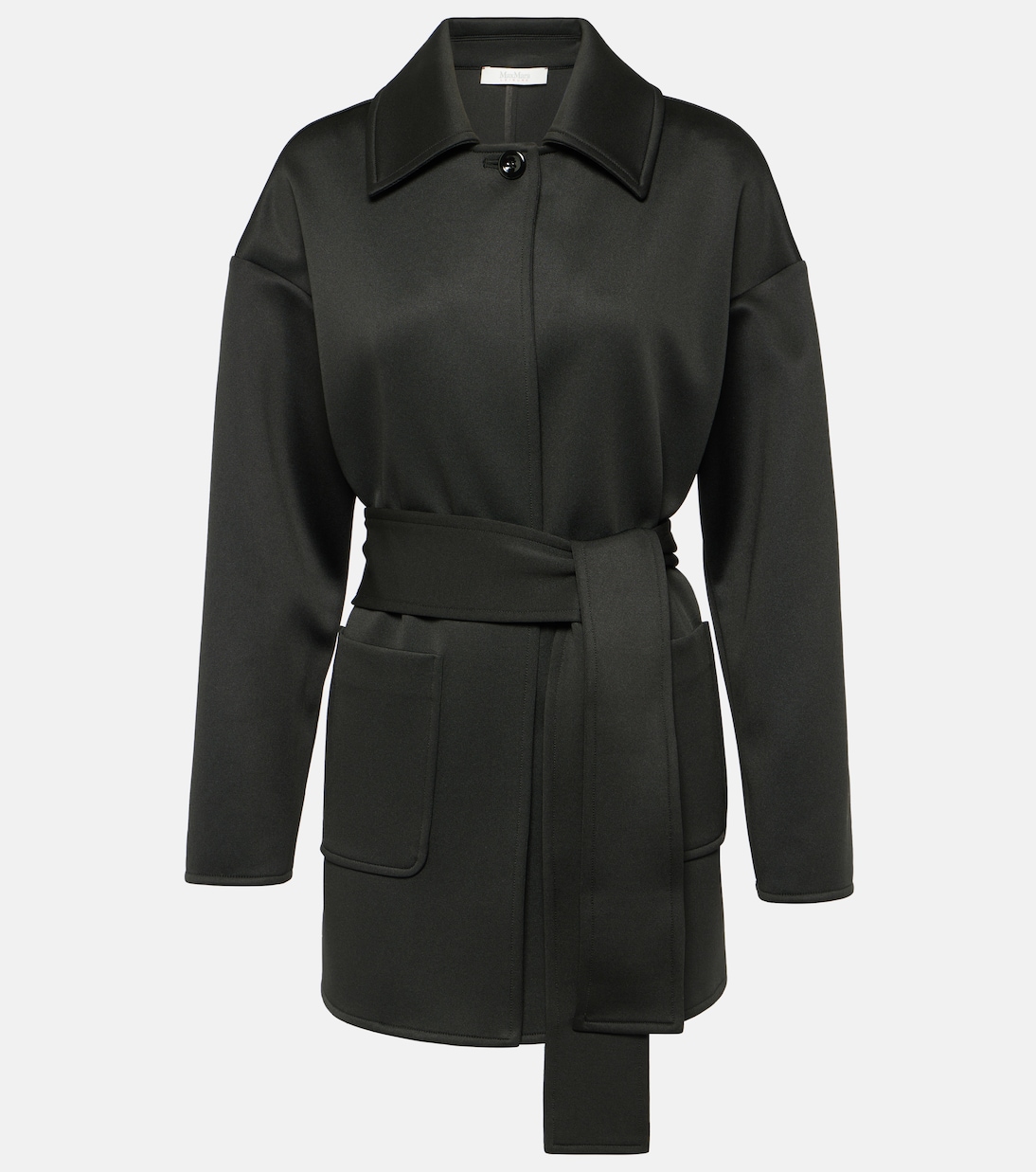 Rauche neoprene belted minidress | Max Mara