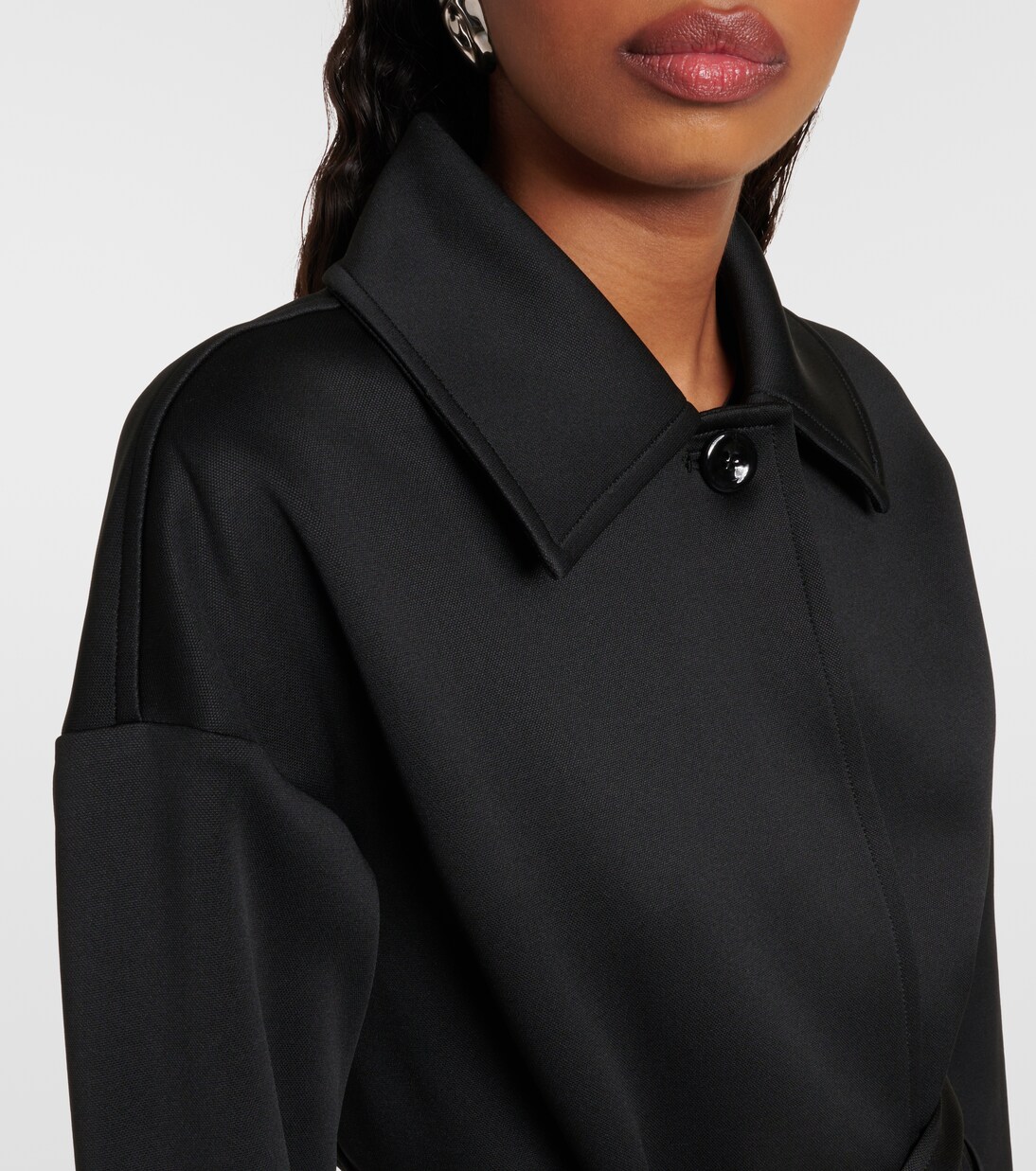 Rauche neoprene belted minidress | Max Mara