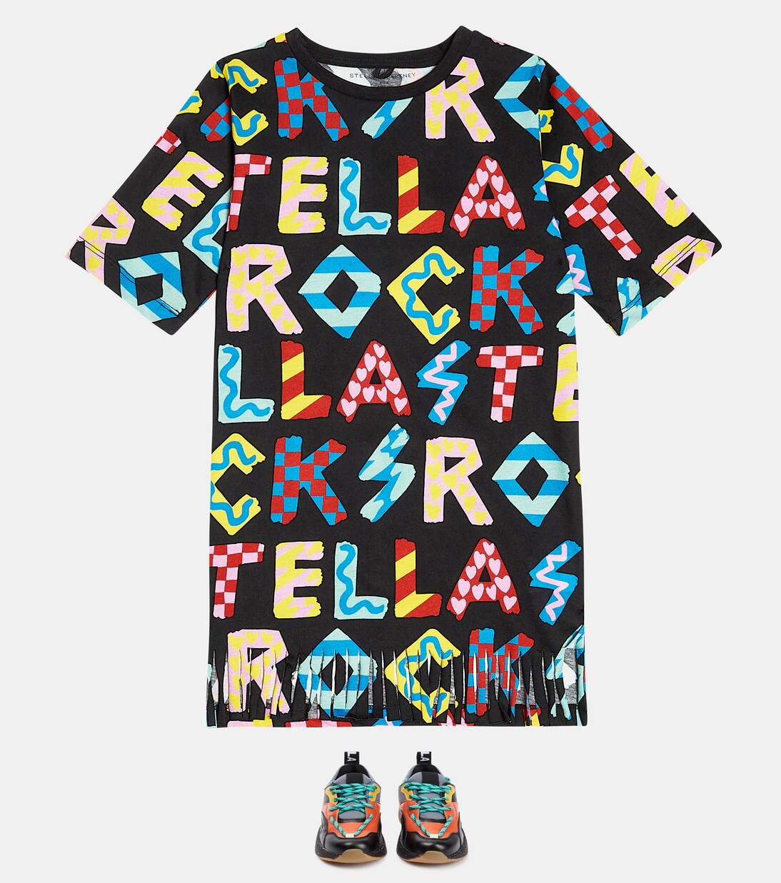 Vestido de jersey de algodón | Stella McCartney Kids