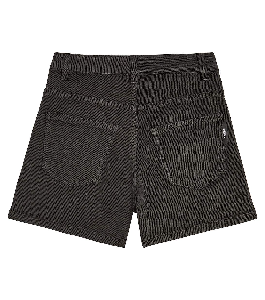 Button-embellished cotton-blend shorts | Balmain Kids