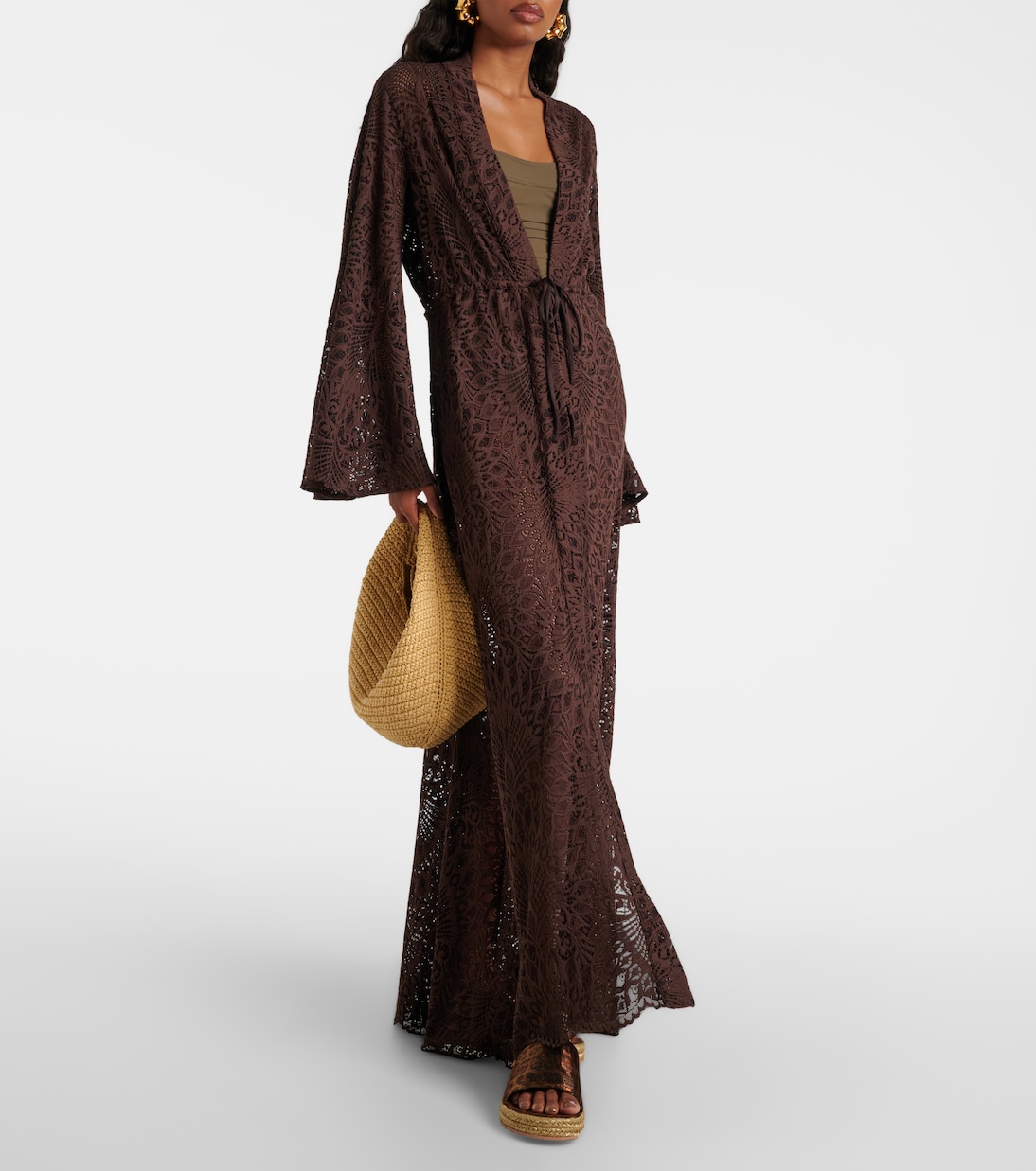 Leopard-print platform espadrille slides | Gianvito Rossi