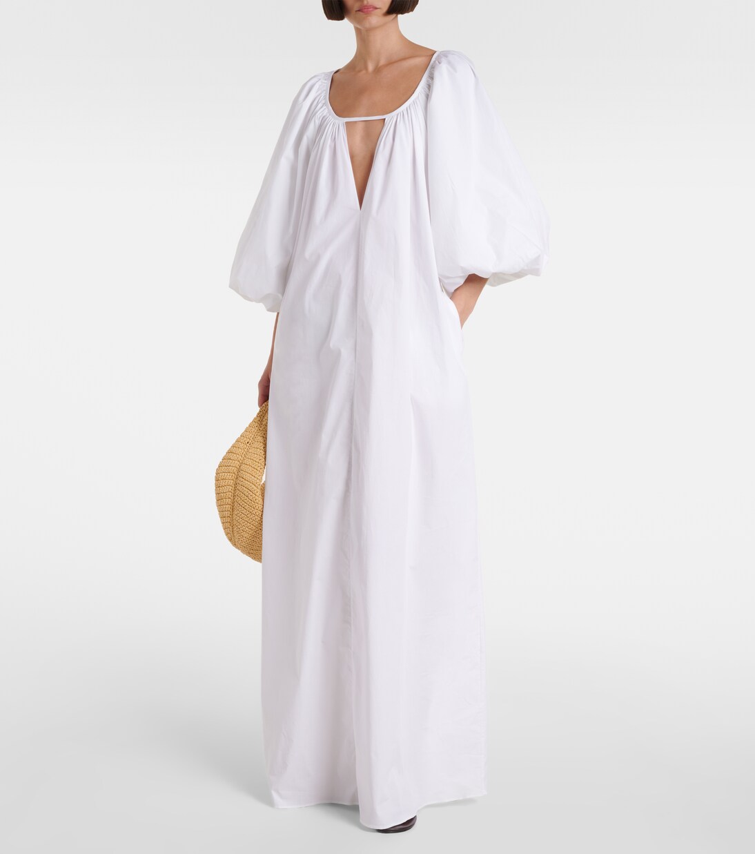 Vestido largo de algodón | Adriana Degreas