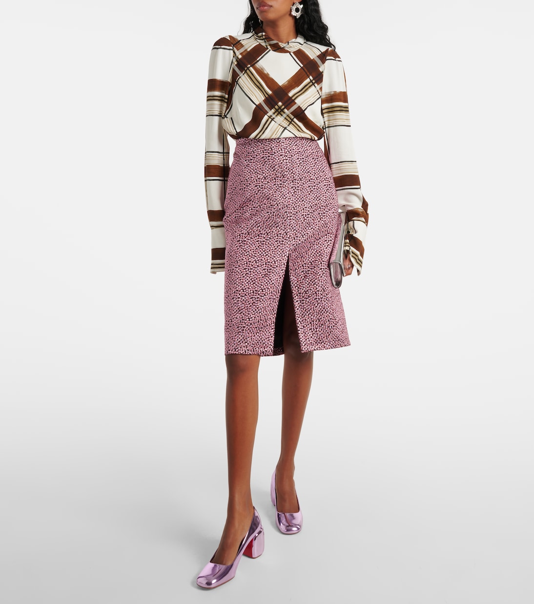 Pumps Minny 70 aus Metallic-Leder | Christian Louboutin