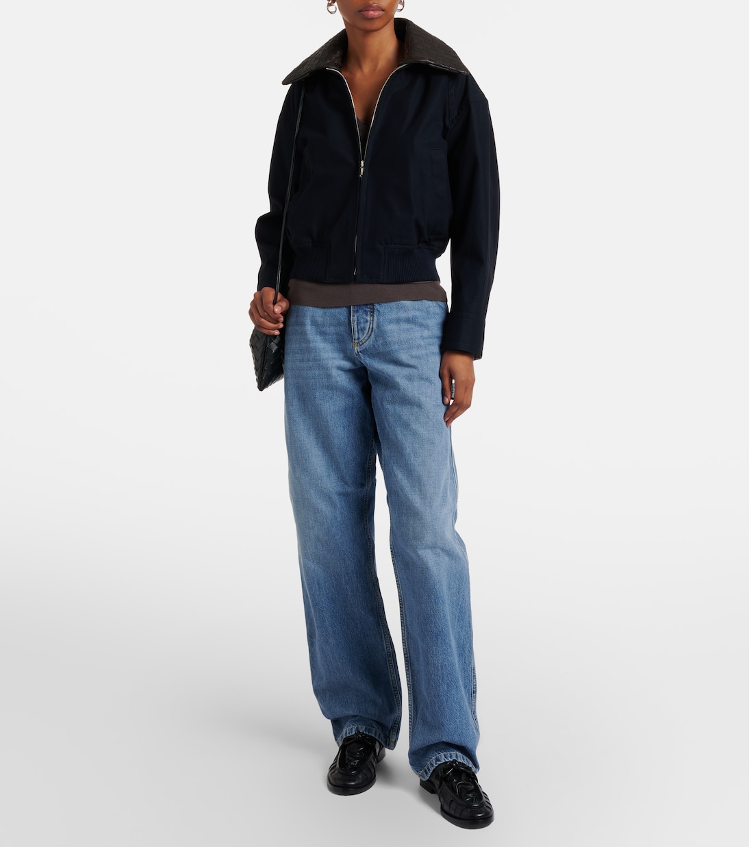 Jean cargo à taille mi-haute | Bottega Veneta