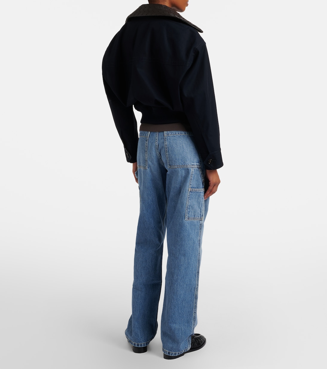 Jean cargo à taille mi-haute | Bottega Veneta