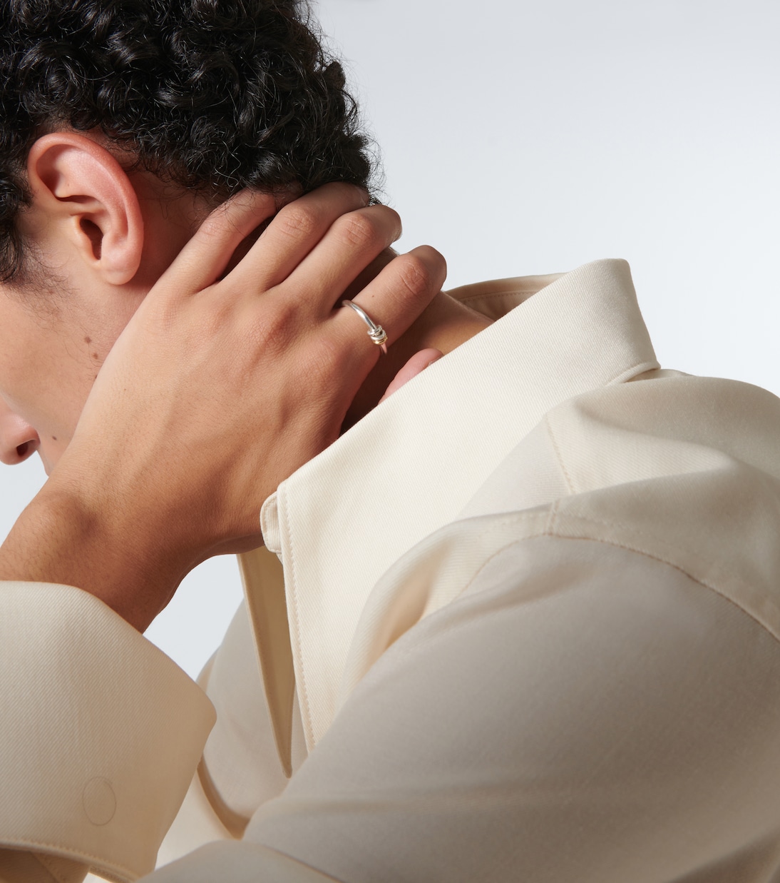 Sirius 925 sterling silver and 18kt gold (750/1000) ring | Spinelli Kilcollin