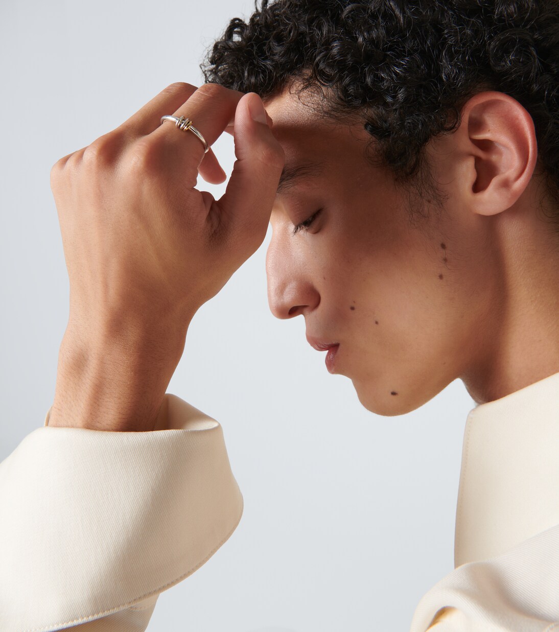 Sirius 925 sterling silver and 18kt gold (750/1000) ring | Spinelli Kilcollin