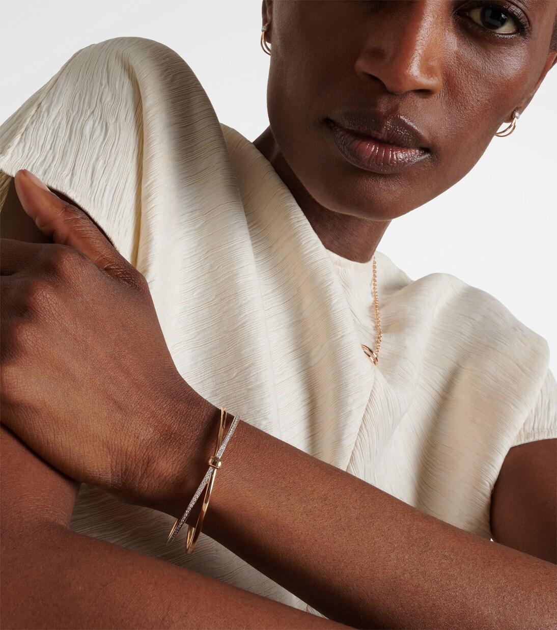 Pomellato Together - Bracciale in oro rosa con diamanti | Pomellato