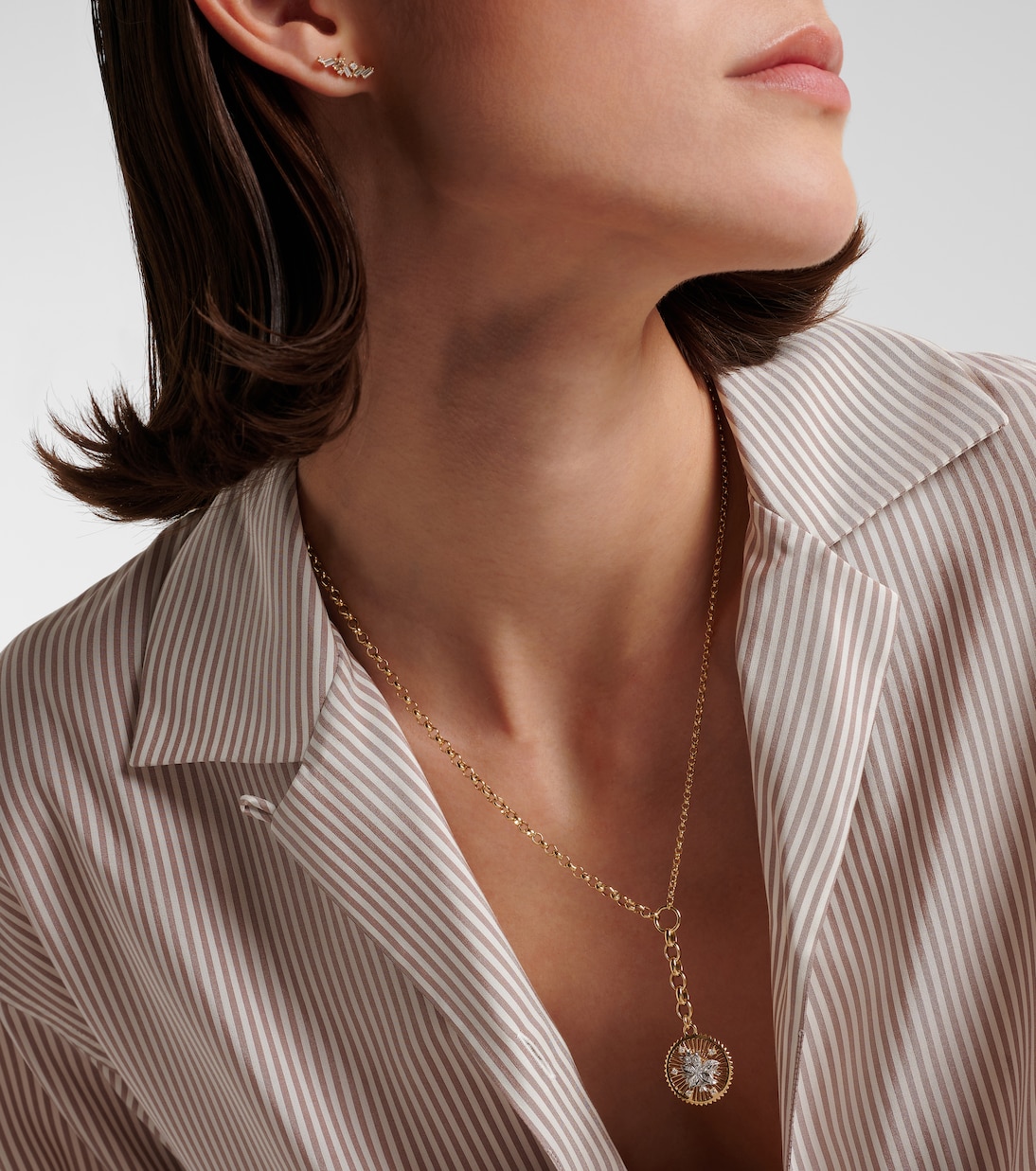 Halskette Resilience Medium aus 18kt Gelbgold mit Diamanten | FoundRae