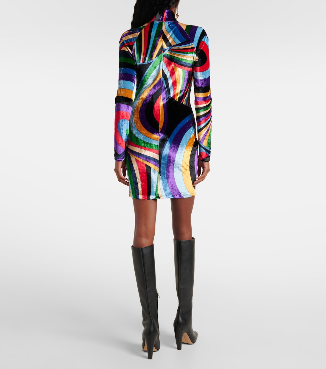 Iride velvet minidress | Pucci