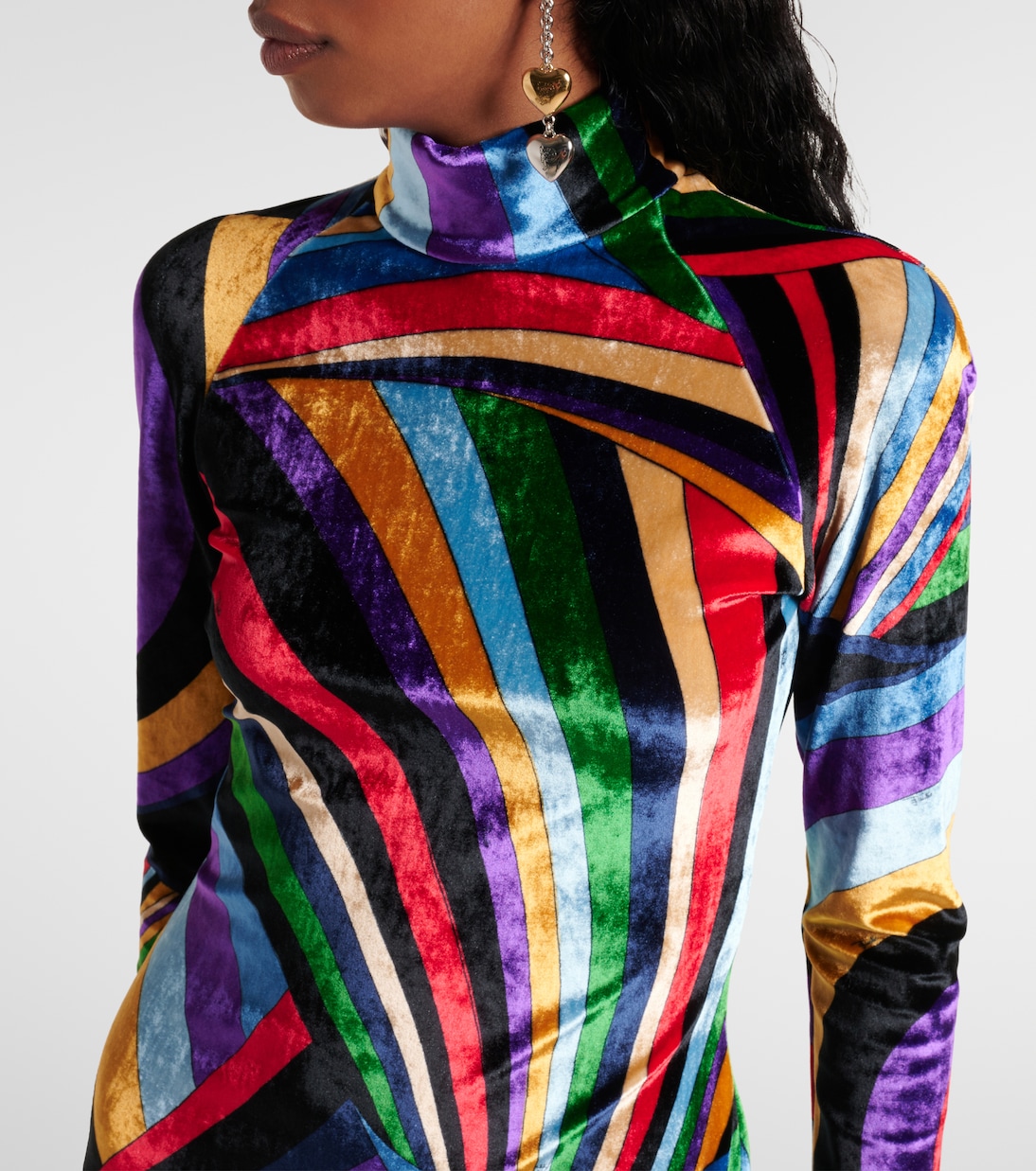 Iride velvet minidress | Pucci