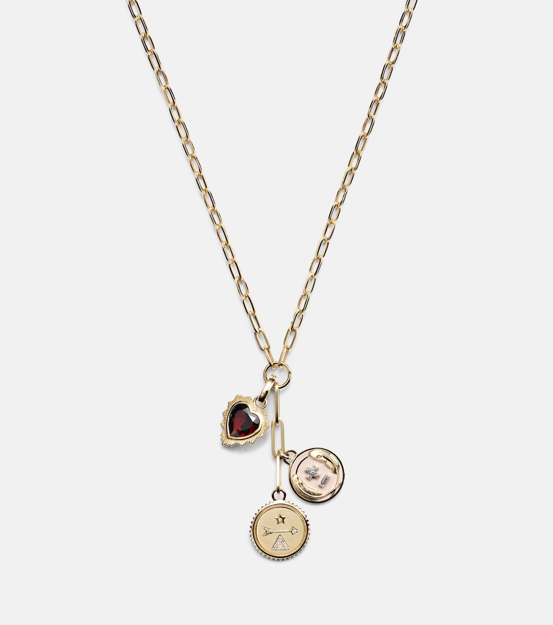 Love, Dream & Vivacity 18kt gold necklace with diamonds | FoundRae