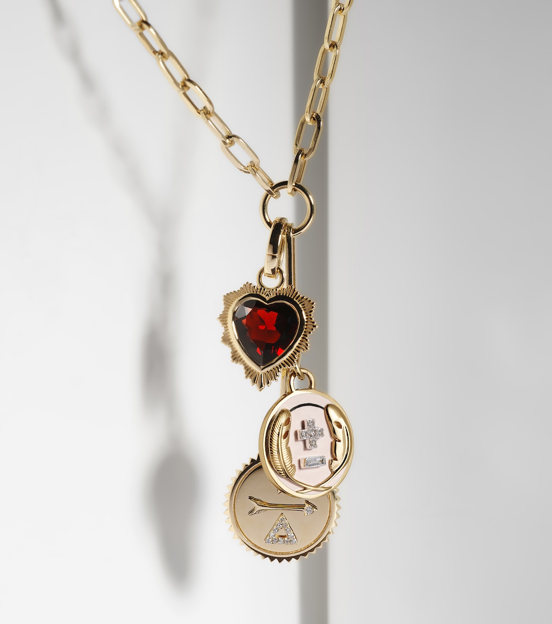 Love, Dream & Vivacity 18kt gold necklace with diamonds | FoundRae