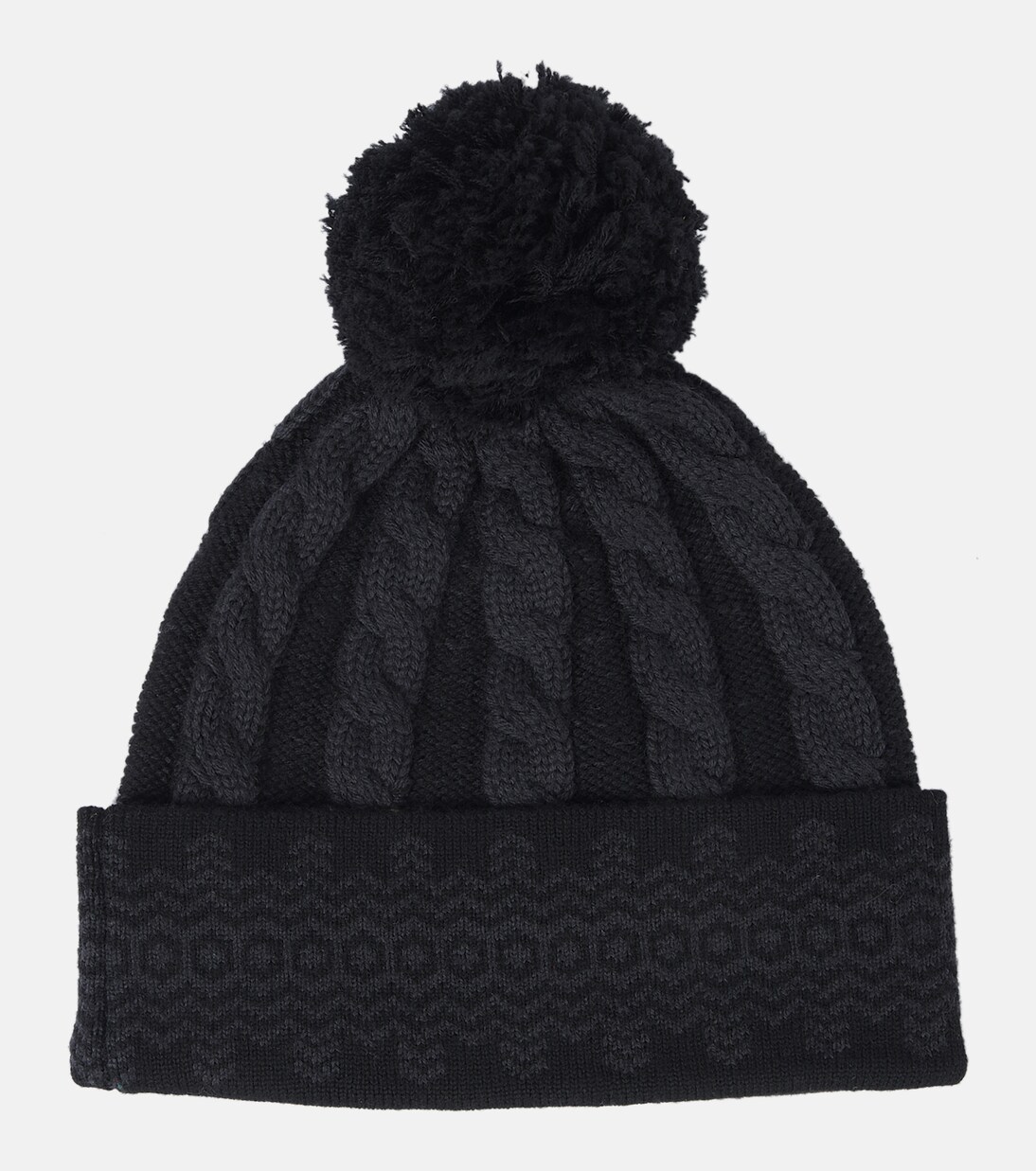 Bobble cable-knit wool beanie | Perfect Moment