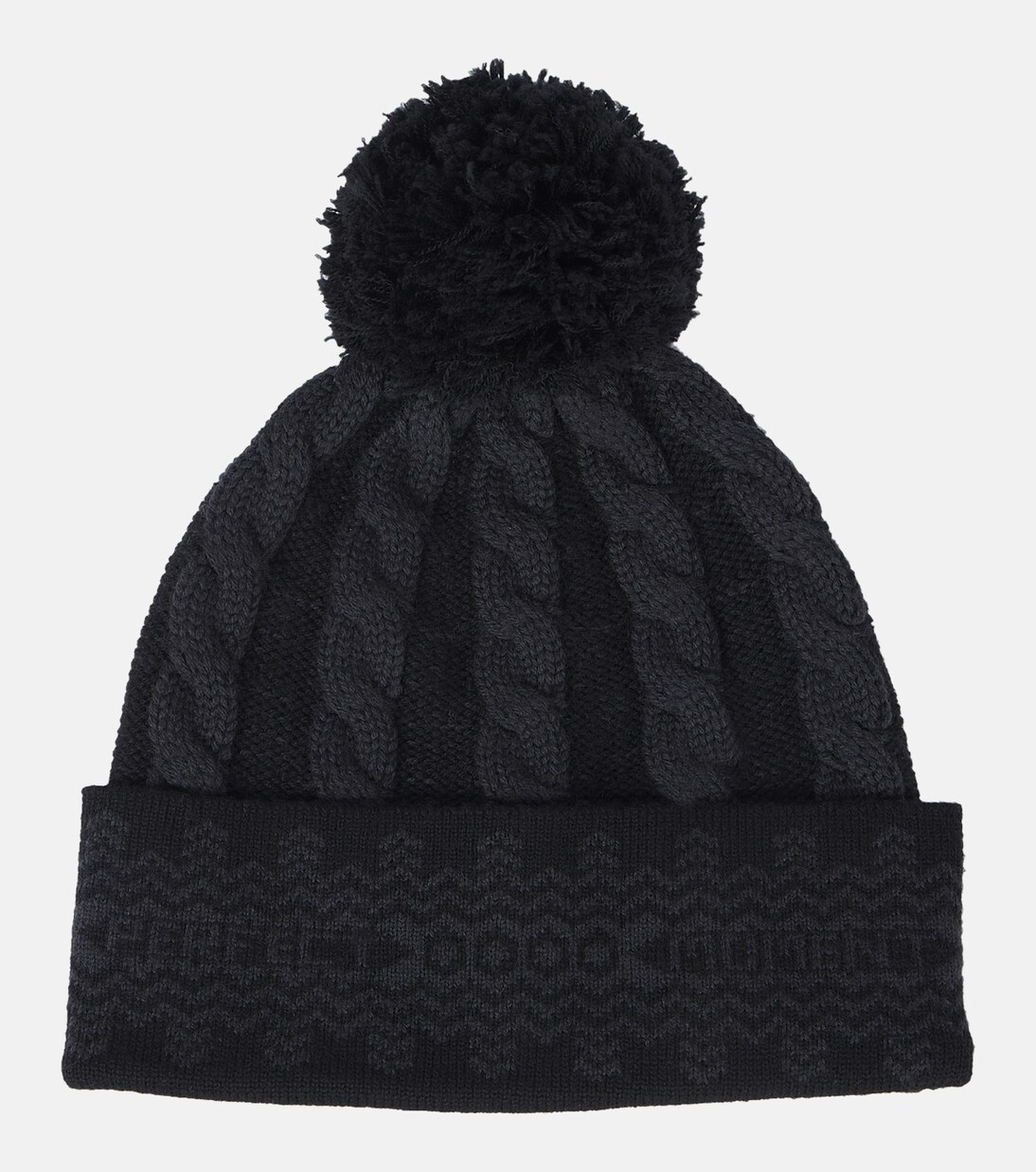 Bobble cable-knit wool beanie | Perfect Moment