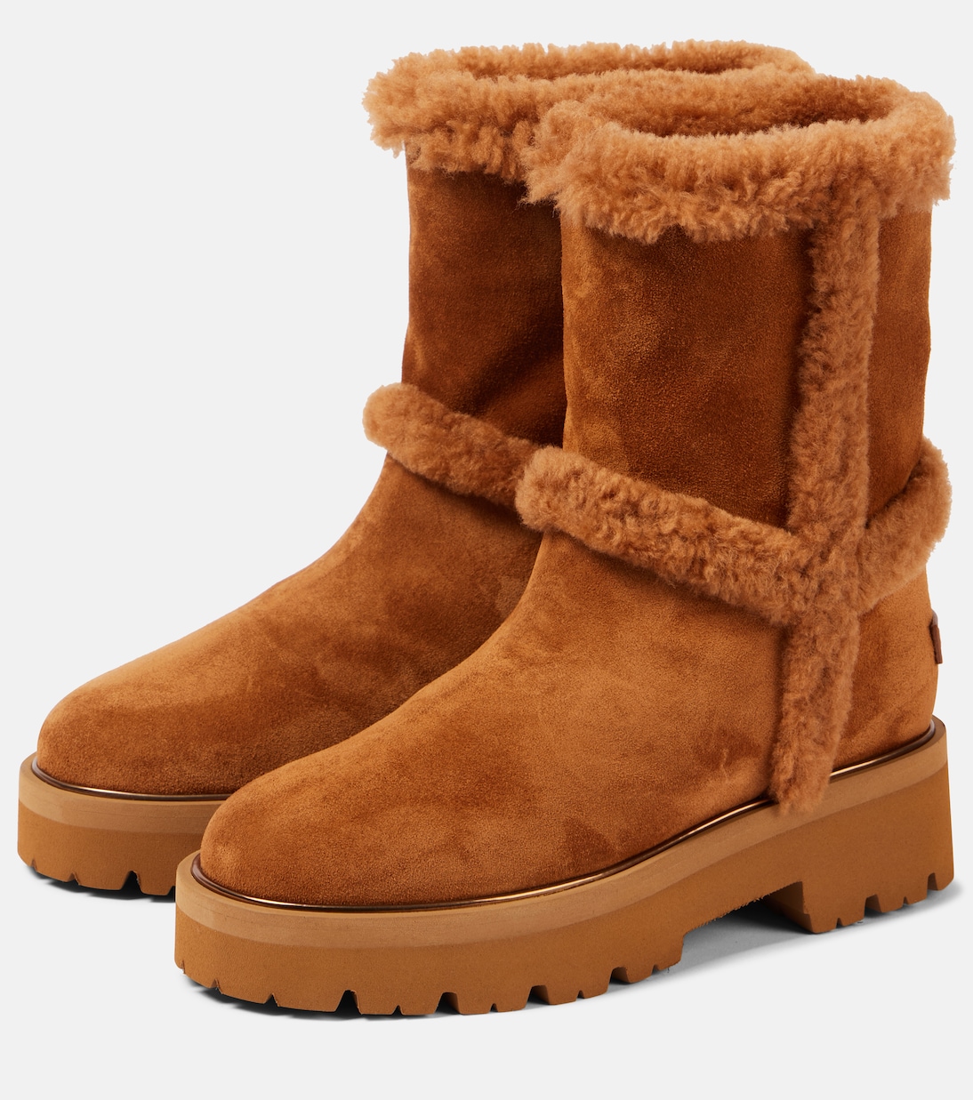 Stiefel Teddi 20 mit Shearling | Aquazzura