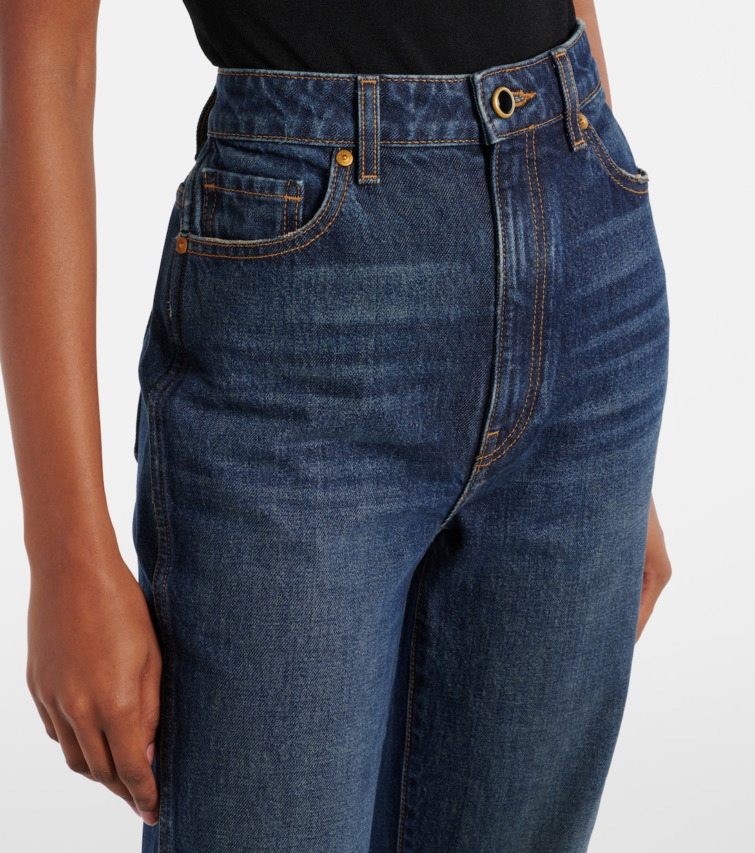 Danielle high-rise straight jeans | Khaite