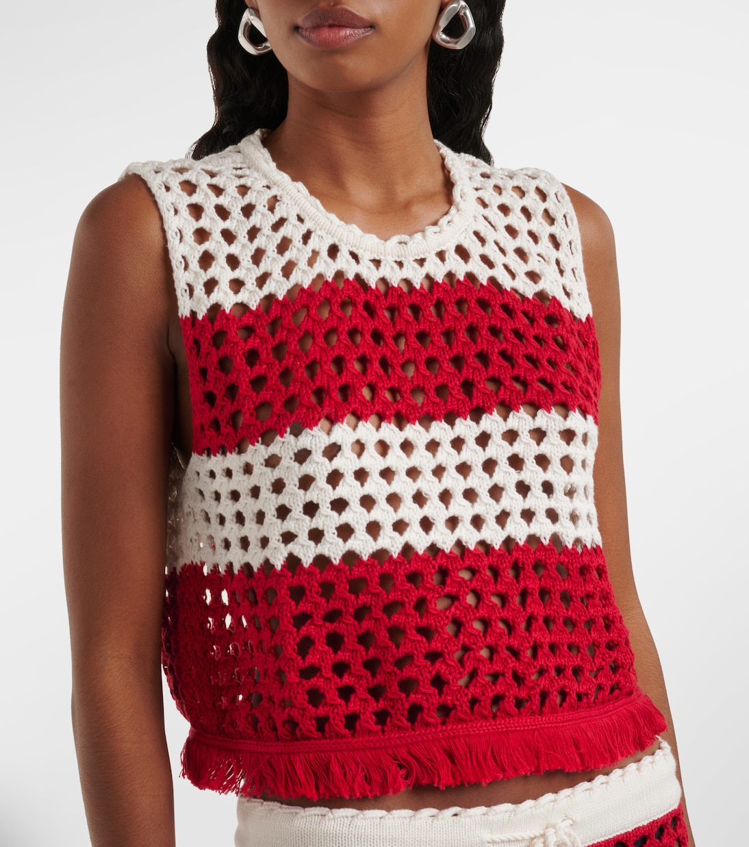 Gilet rayé en coton | Farm Rio