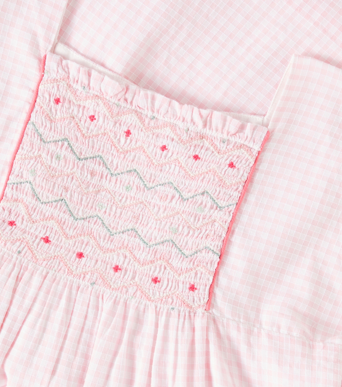 Paysanne smocked cotton dress | Bonpoint