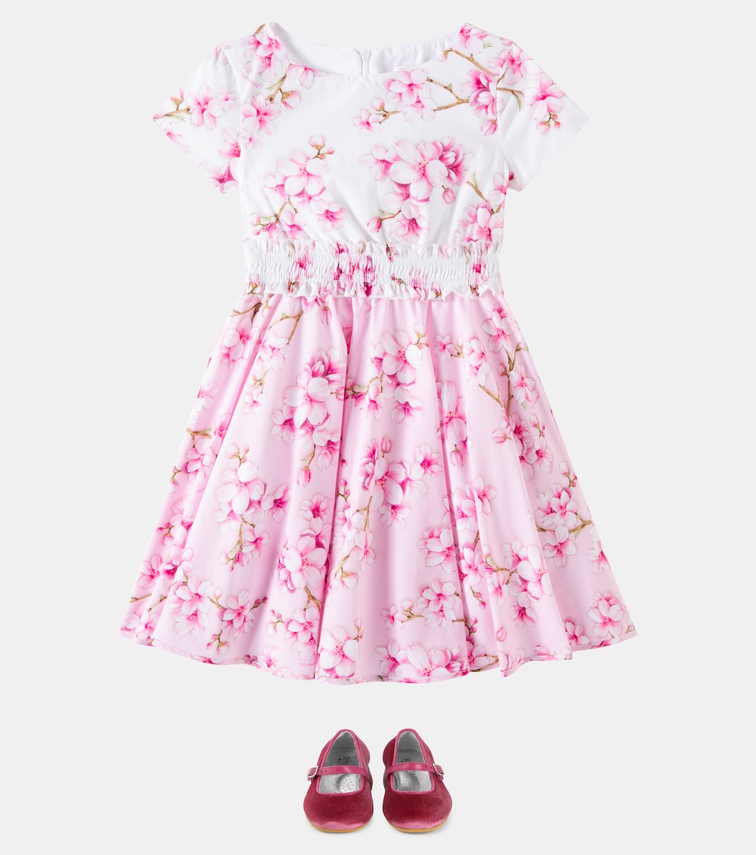 Printed cotton dress | Monnalisa