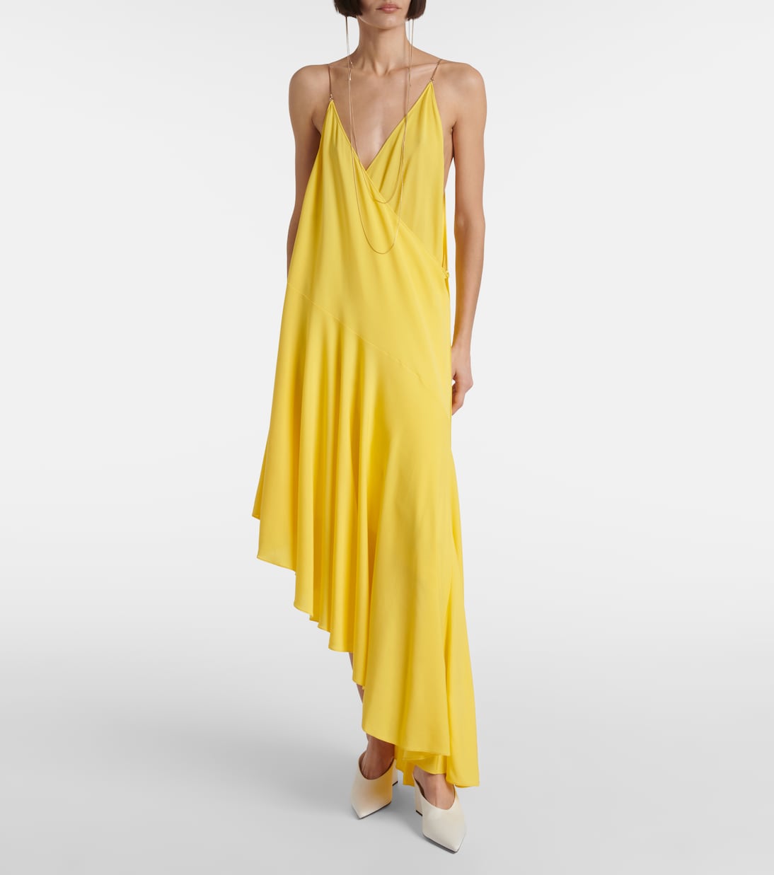 Vestido lencero asimétrico de jersey | Alaïa