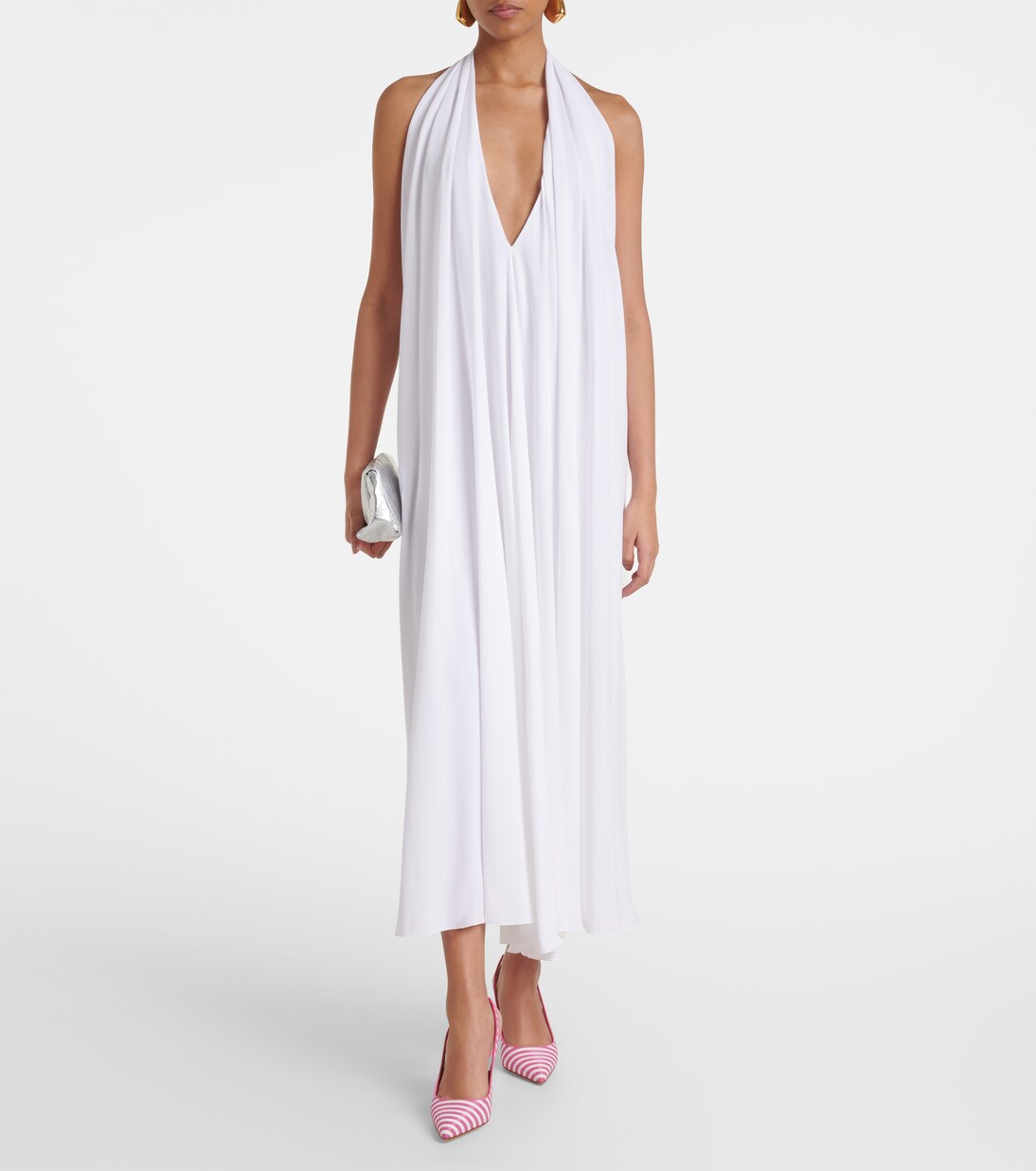 Allurafia 90 striped slingback pumps | Manolo Blahnik