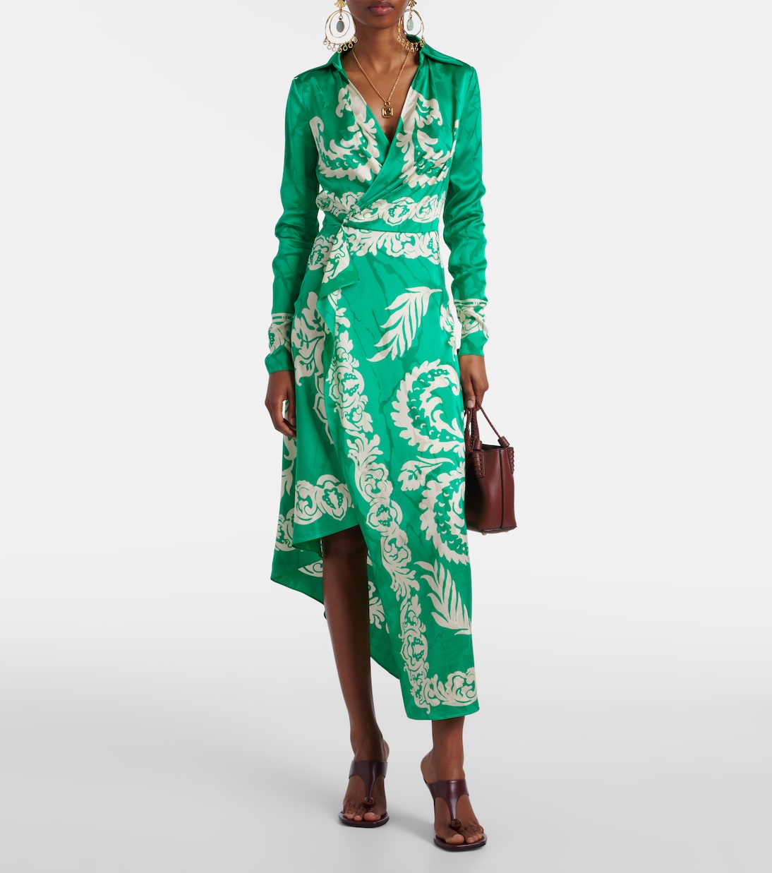 Bedrucktes Wickelkleid aus Satin | Etro